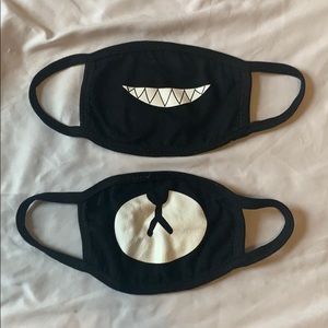 2 Pack Cloth Anime Face Mask